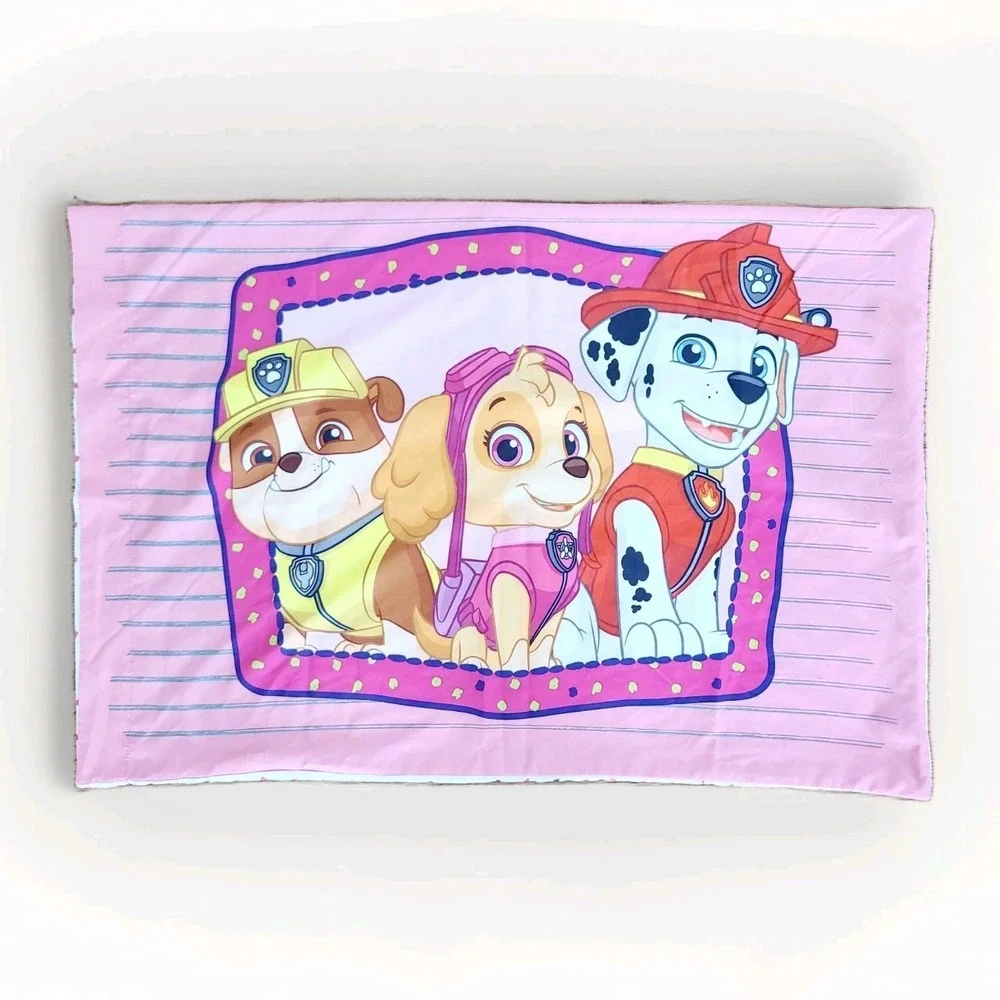 Paw Patrol Girls Pillowcase Skye‎ Marshall Everest Pink Standard Size Reversible